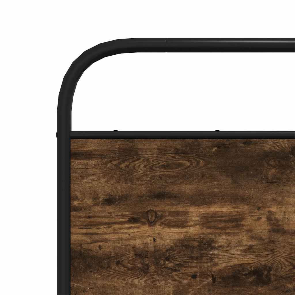 Replace Headboard Smoked Oak 140 cm Steel and Engineered Wood