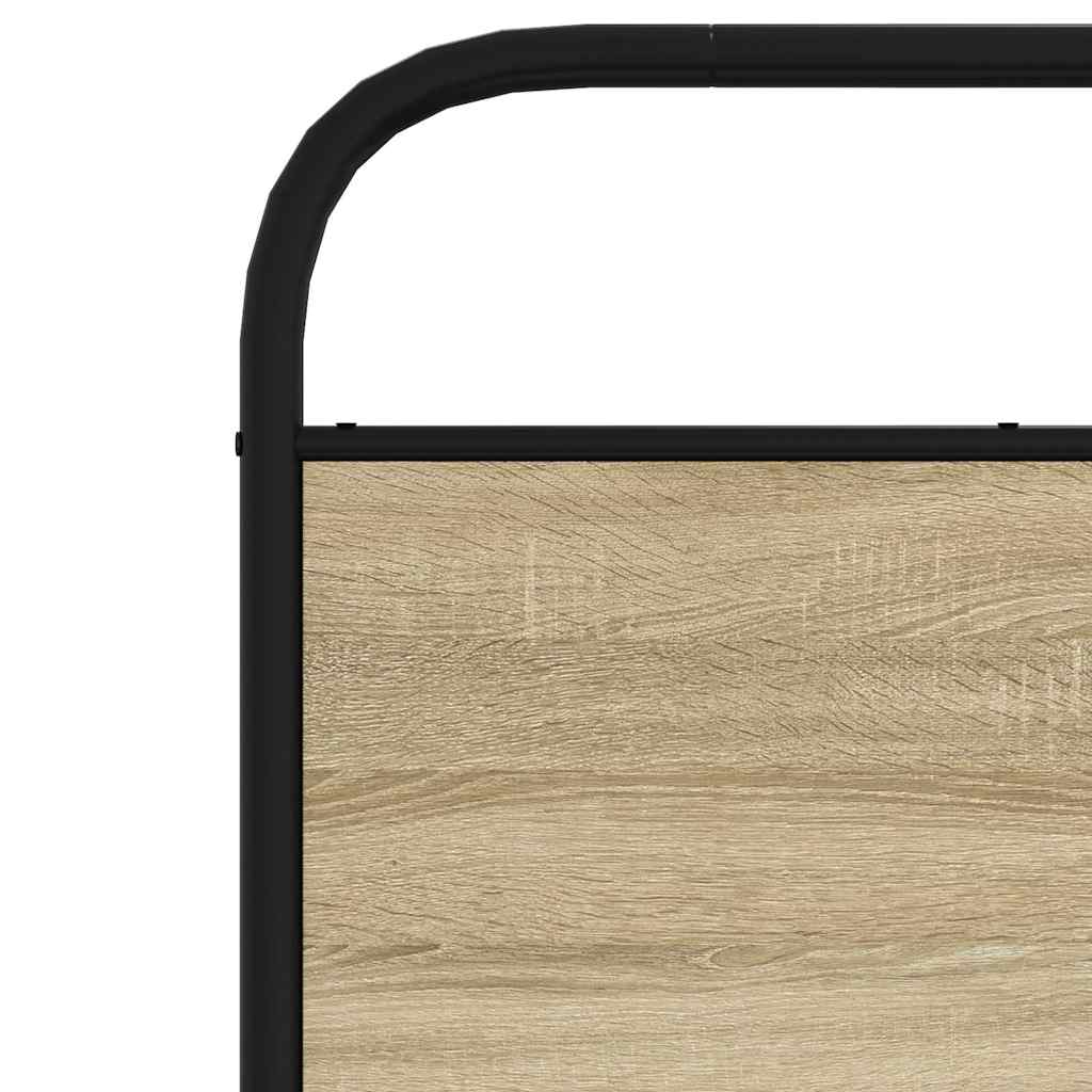Replace Headboard Sonoma Oak 80 cm Steel and Engineered Wood