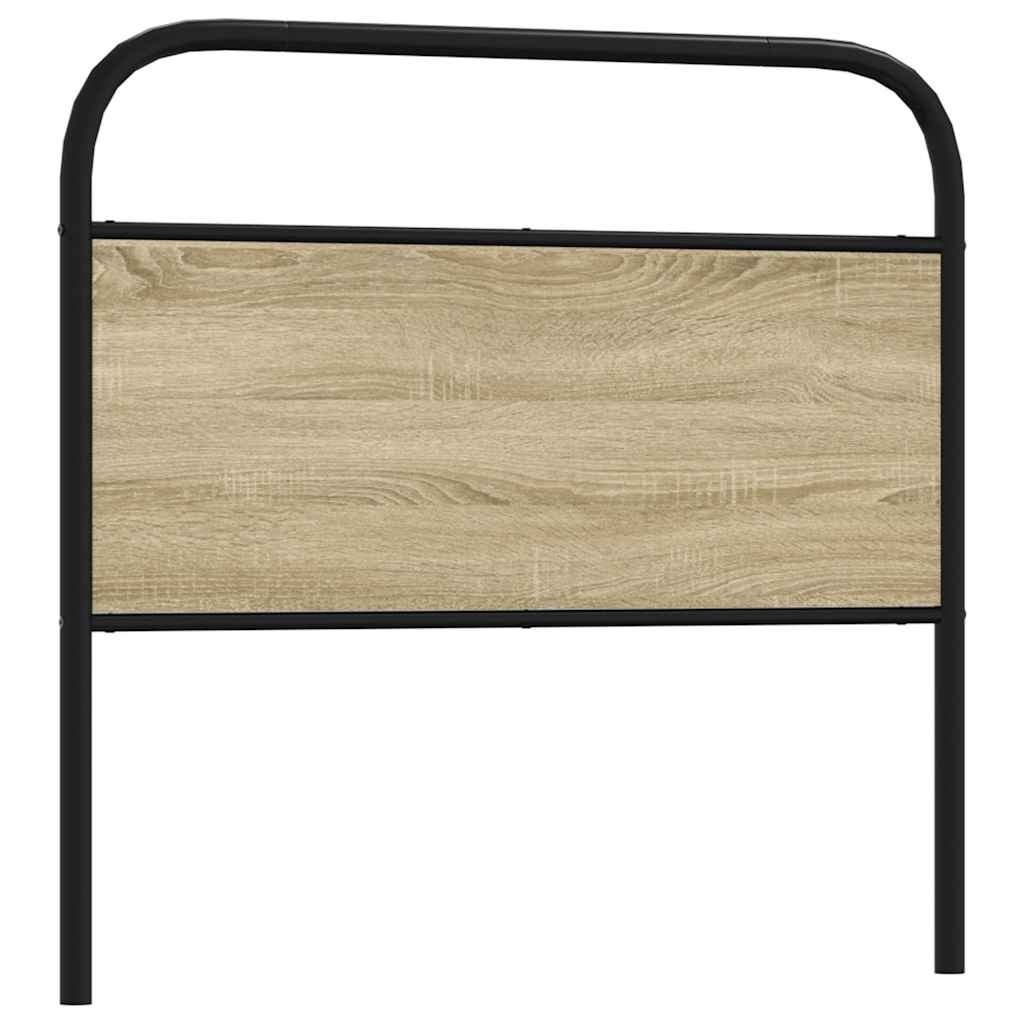 Replace Headboard Sonoma Oak 100 cm Steel and Engineered Wood