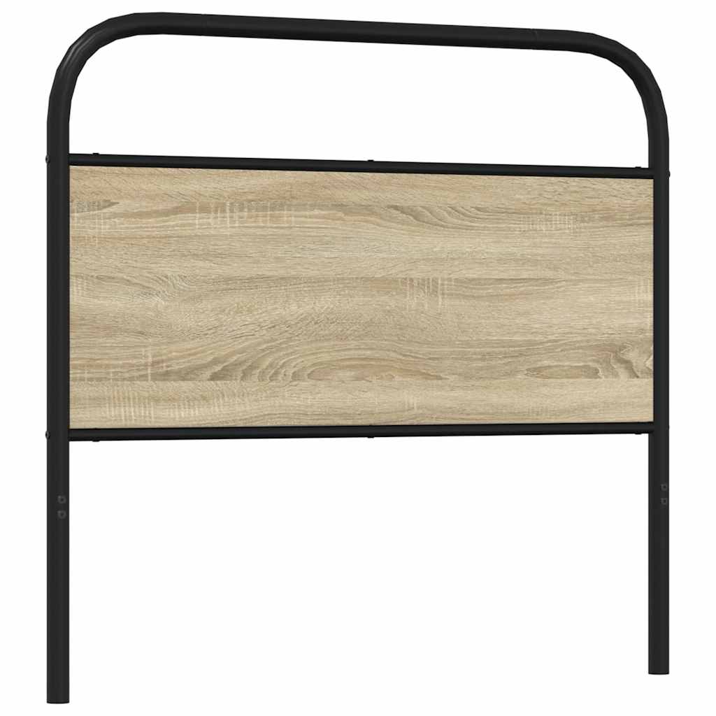 Replace Headboard Sonoma Oak 100 cm Steel and Engineered Wood