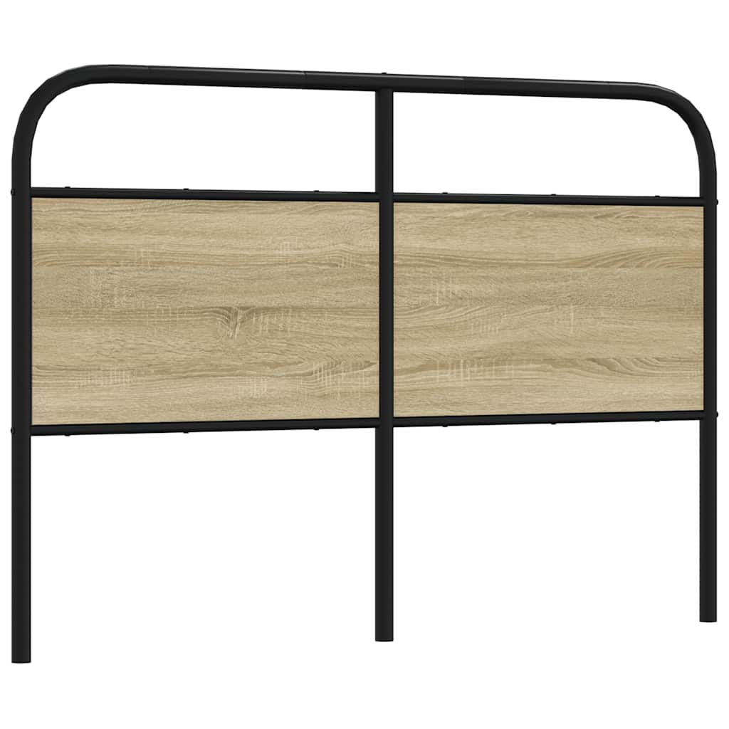 Replace Headboard Sonoma Oak 120 cm Steel and Engineered Wood