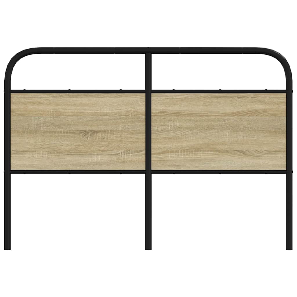 Replace Headboard Sonoma Oak 120 cm Steel and Engineered Wood