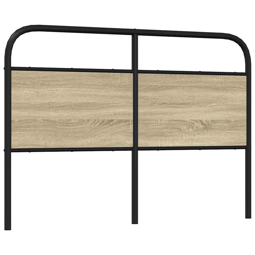 Replace Headboard Sonoma Oak 120 cm Steel and Engineered Wood