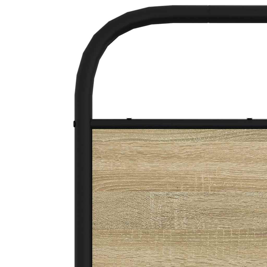 Replace Headboard Sonoma Oak 120 cm Steel and Engineered Wood