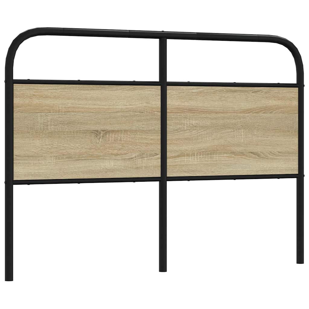 Replace Headboard Sonoma Oak 135 cm Steel and Engineered Wood
