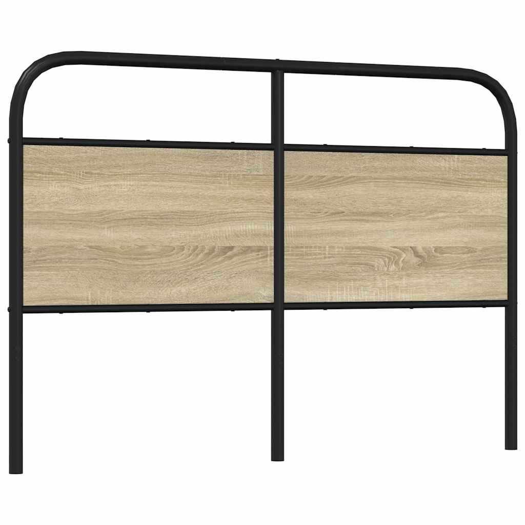 Replace Headboard Sonoma Oak 135 cm Steel and Engineered Wood