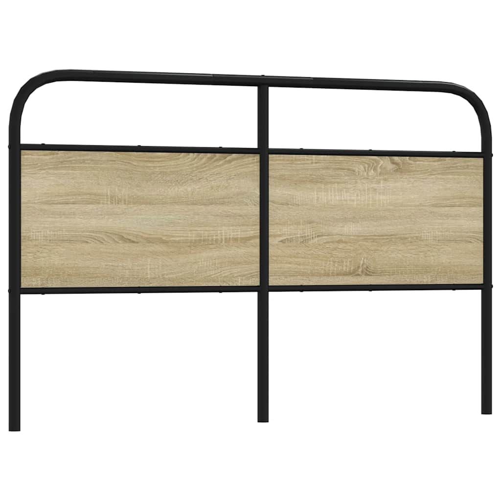 Replace Headboard Sonoma Oak 150 cm Steel and Engineered Wood