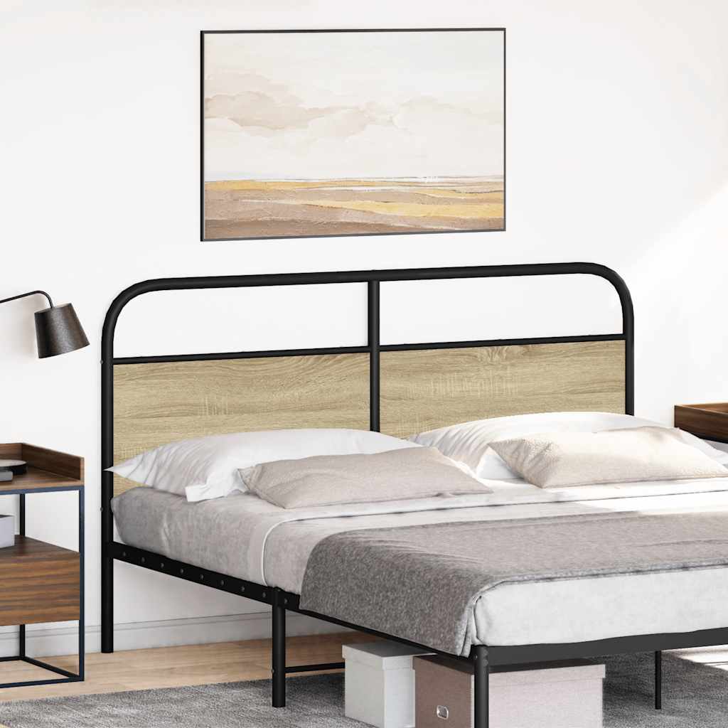 Replace Headboard Sonoma Oak 150 cm Steel and Engineered Wood