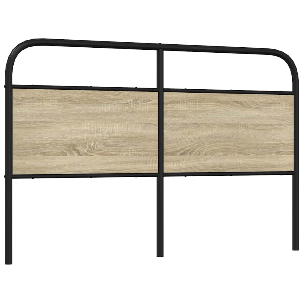 Replace Headboard Sonoma Oak 150 cm Steel and Engineered Wood