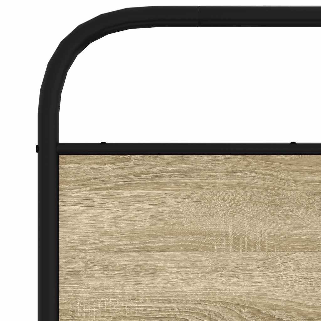 Replace Headboard Sonoma Oak 150 cm Steel and Engineered Wood