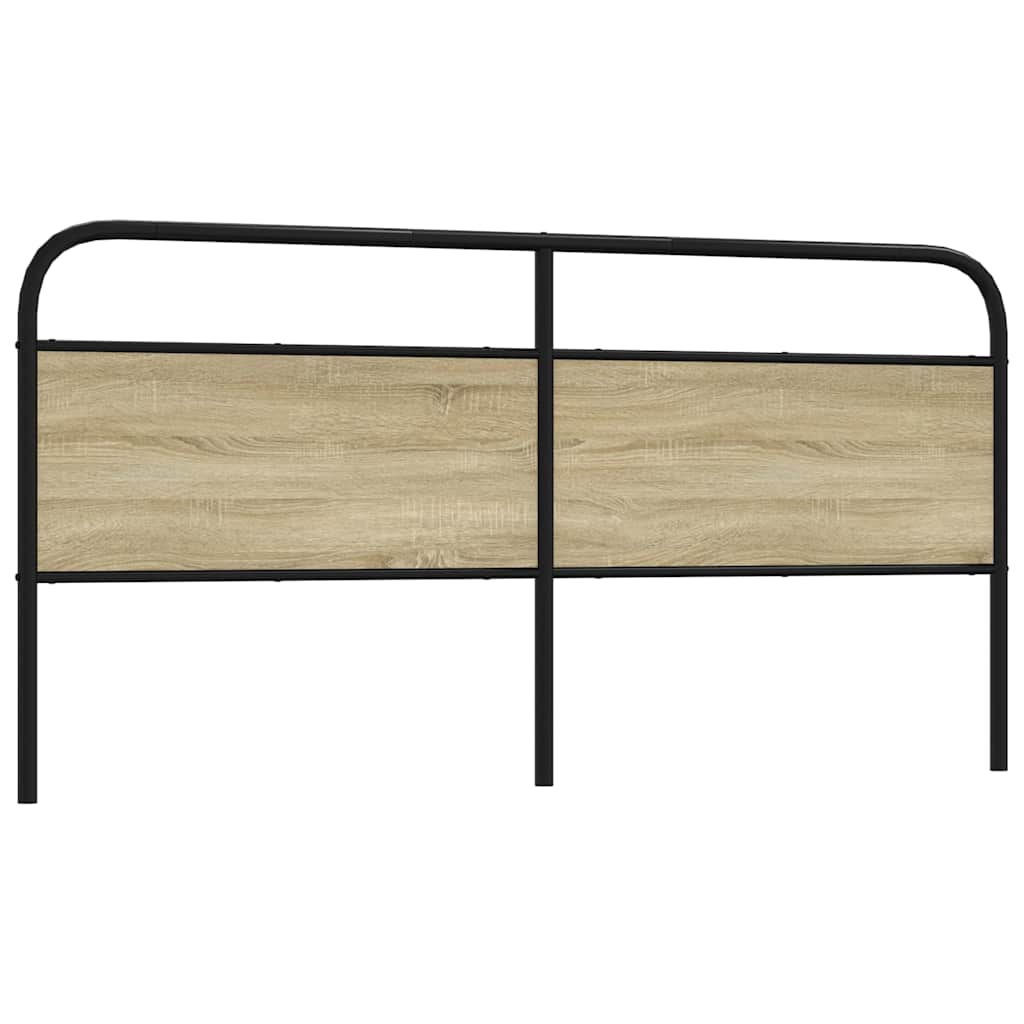 Replace Headboard Sonoma Oak 200 cm Steel and Engineered Wood
