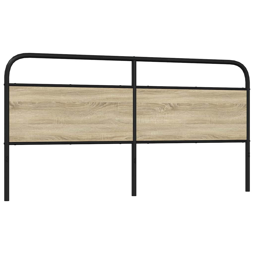 Replace Headboard Sonoma Oak 200 cm Steel and Engineered Wood
