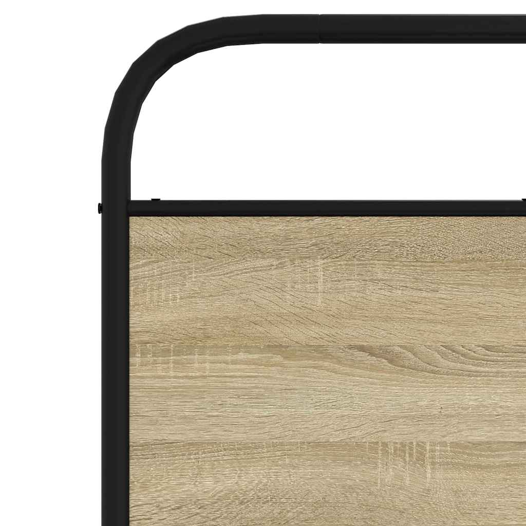 Replace Headboard Sonoma Oak 200 cm Steel and Engineered Wood