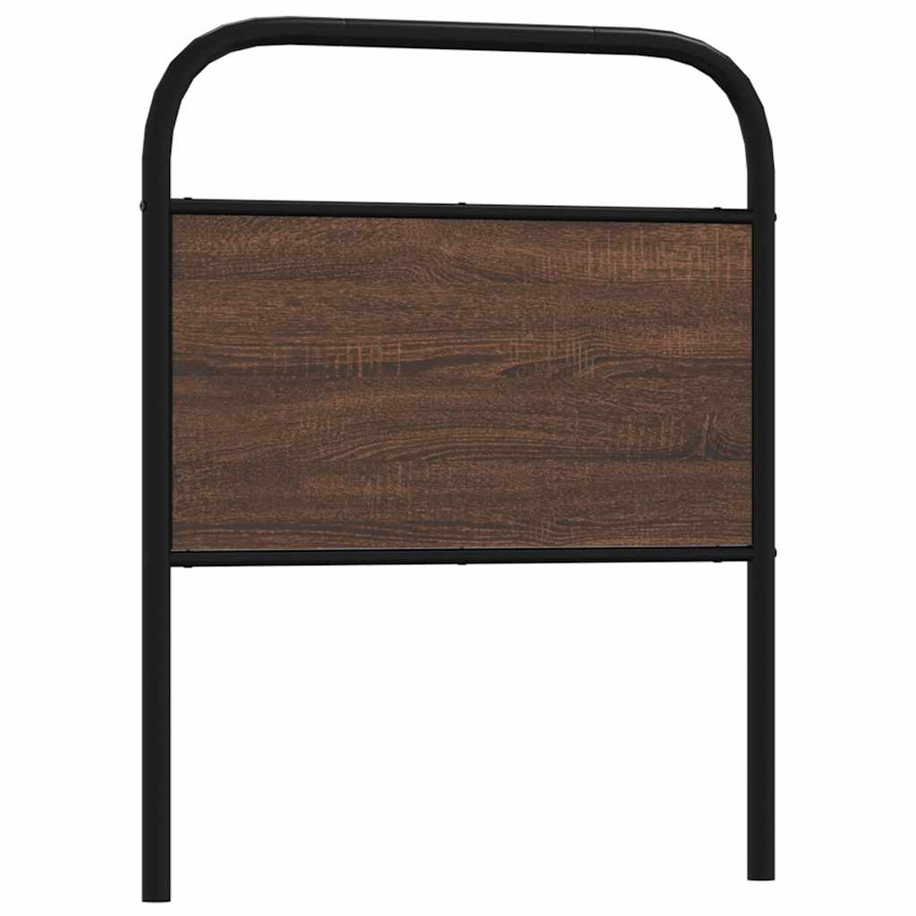 Replace Headboard Brown Oak 75 cm Steel and Engineered Wood
