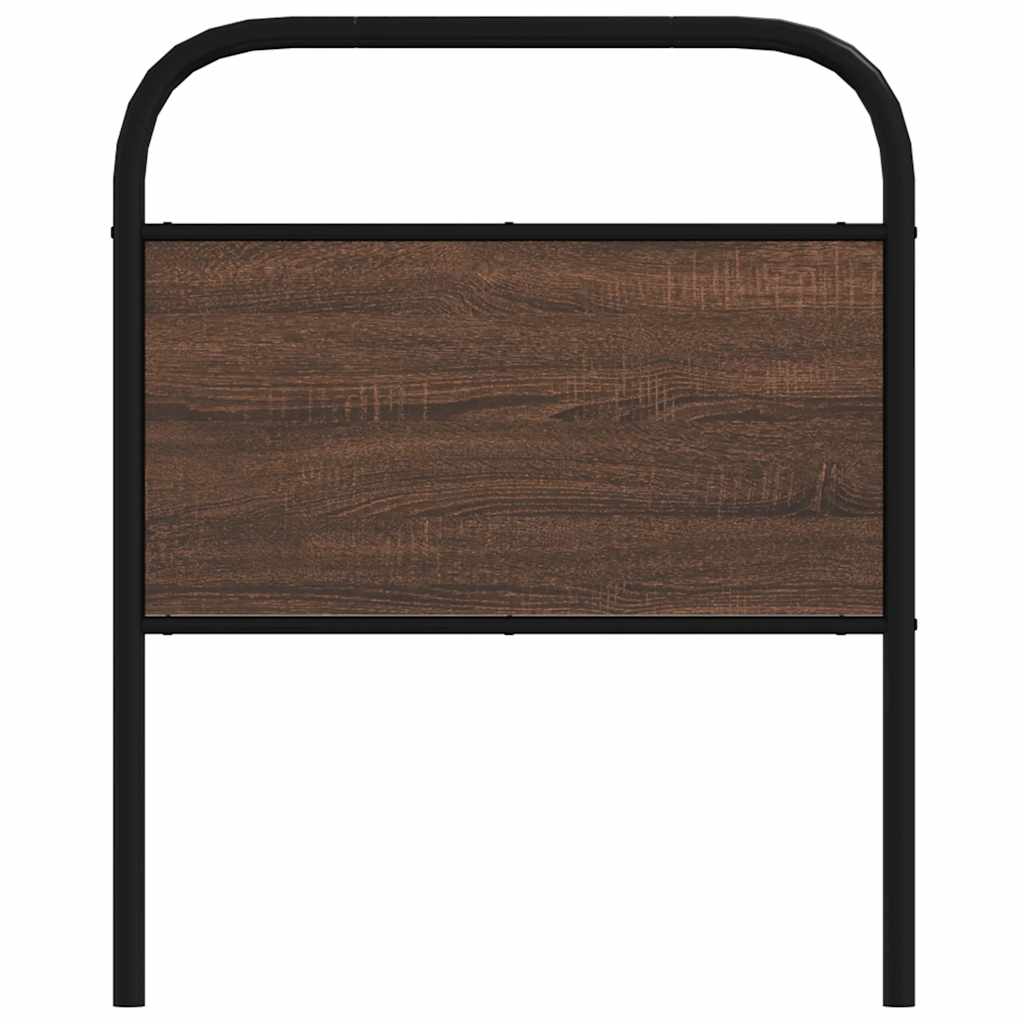 Replace Headboard Brown Oak 75 cm Steel and Engineered Wood