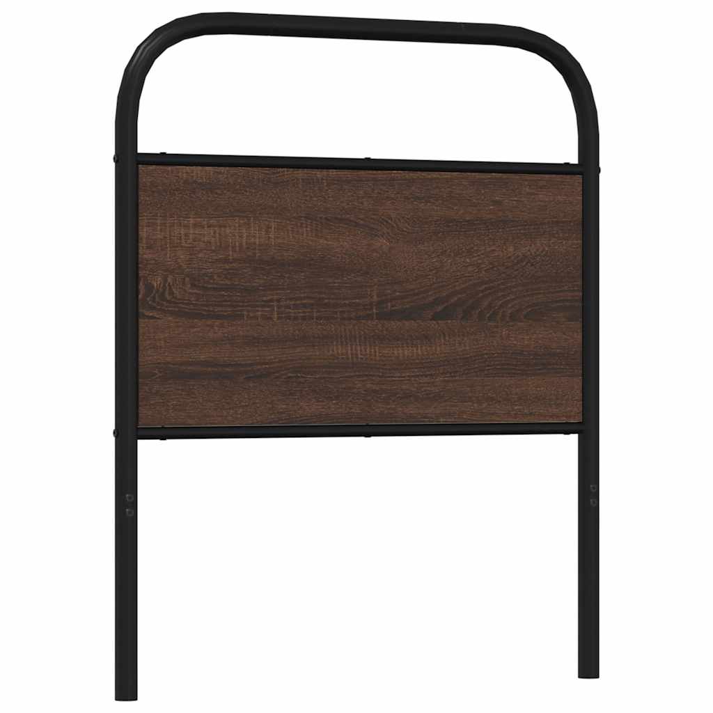 Replace Headboard Brown Oak 75 cm Steel and Engineered Wood