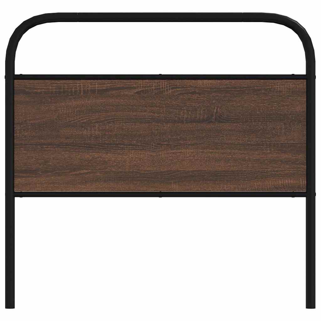 Replace Headboard Brown Oak 90 cm Steel and Engineered Wood