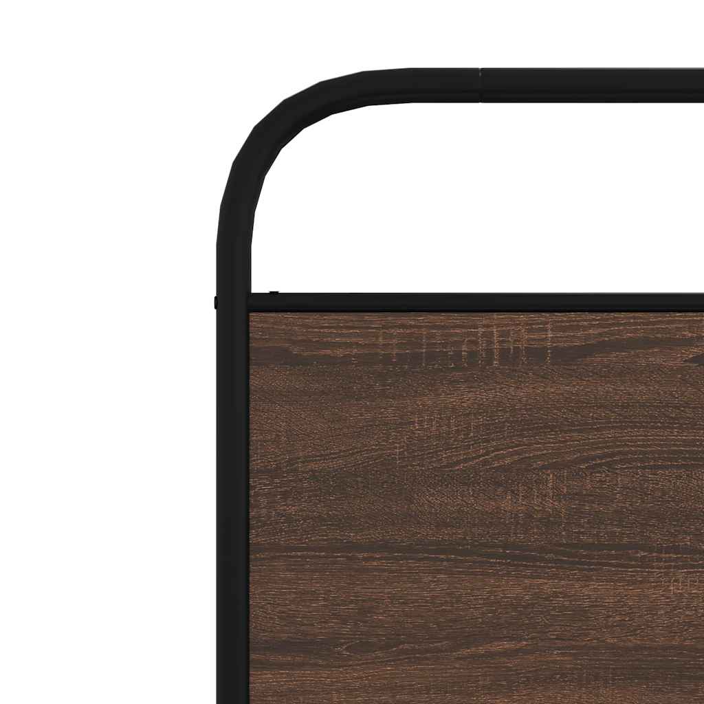 Replace Headboard Brown Oak 90 cm Steel and Engineered Wood