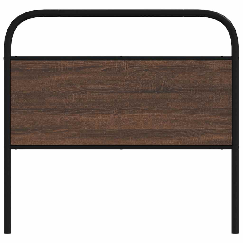 Replace Headboard Brown Oak 100 cm Steel and Engineered Wood