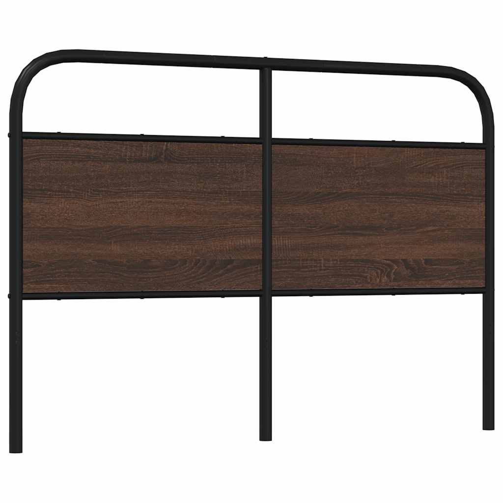 Replace Headboard Brown Oak 120 cm Steel and Engineered Wood