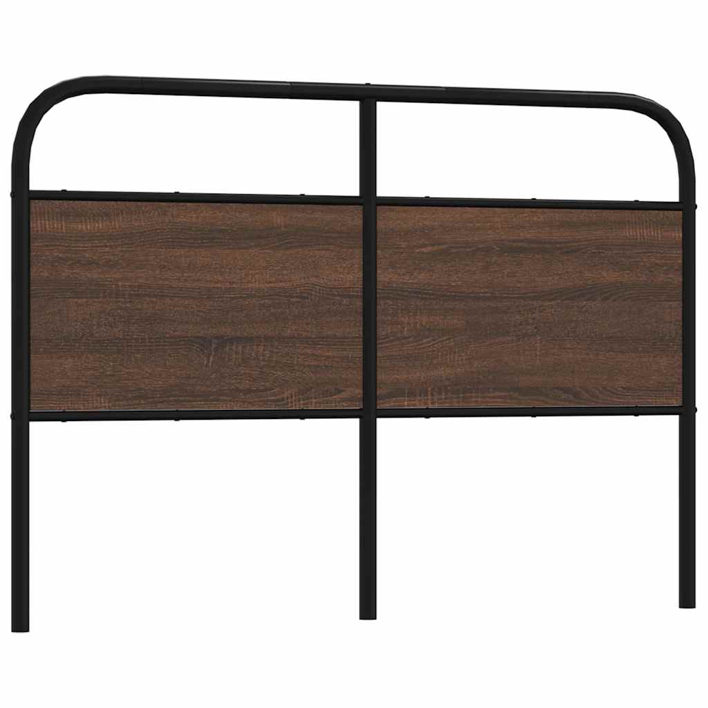 Replace Headboard Brown Oak 135 cm Steel and Engineered Wood