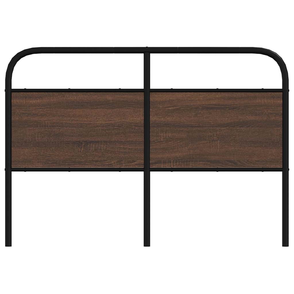 Replace Headboard Brown Oak 135 cm Steel and Engineered Wood