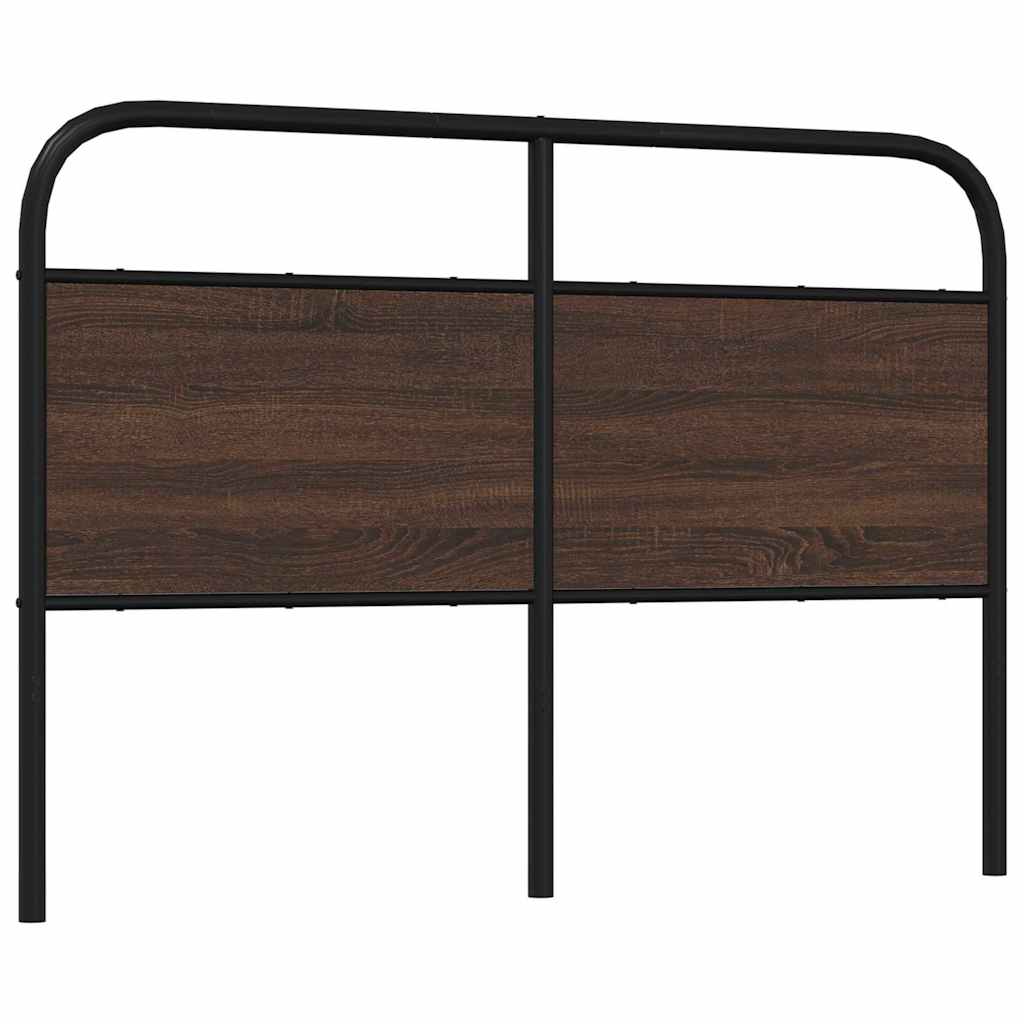 Replace Headboard Brown Oak 135 cm Steel and Engineered Wood