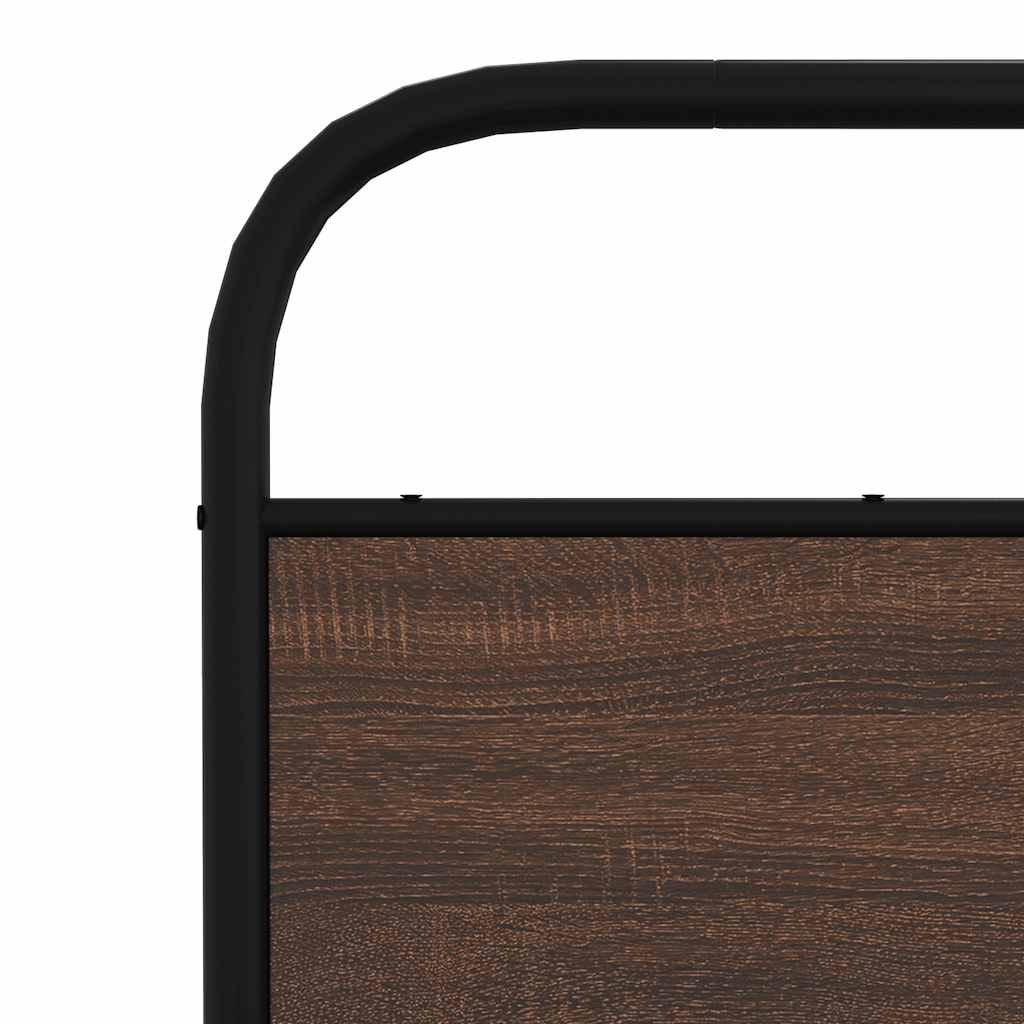 Replace Headboard Brown Oak 135 cm Steel and Engineered Wood