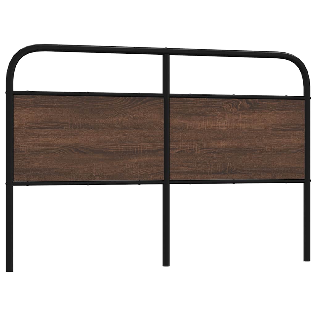 Replace Headboard Brown Oak 160 cm Steel and Engineered Wood