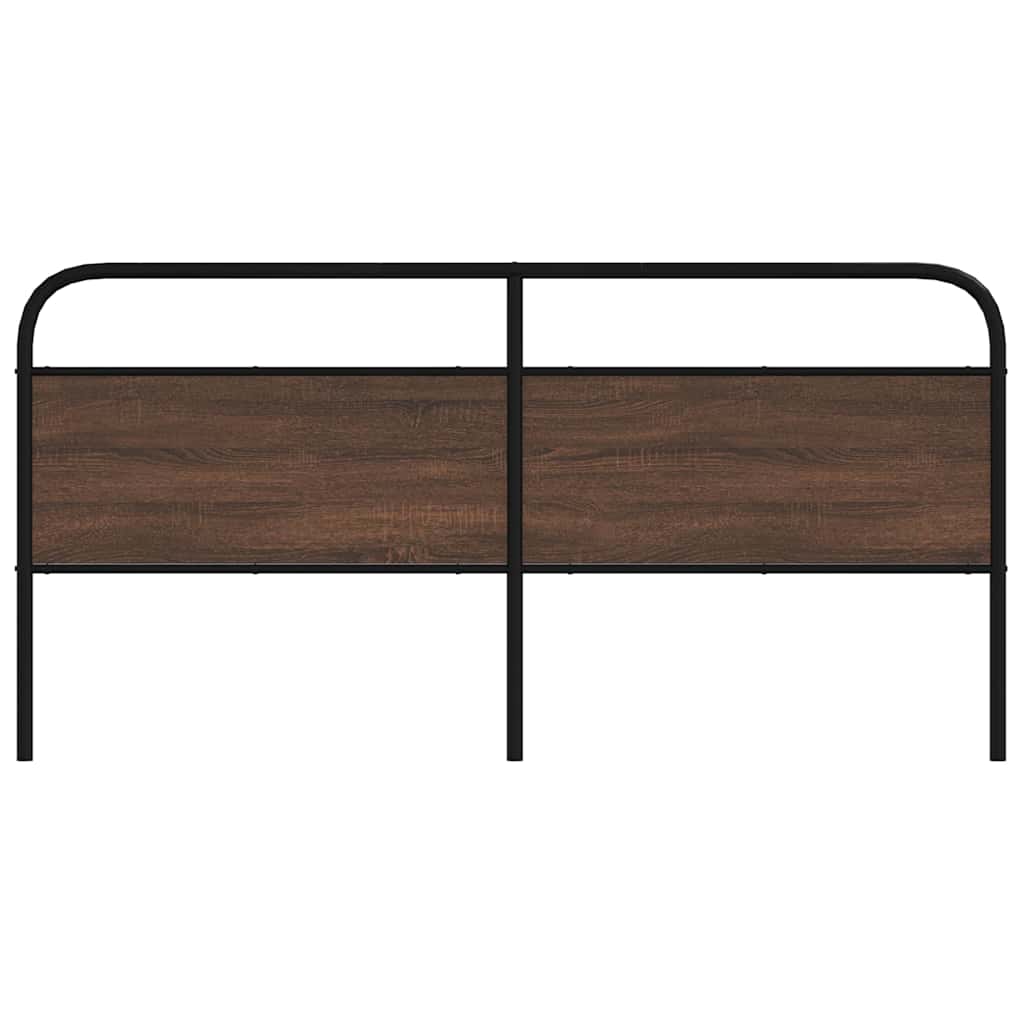 Replace Headboard Brown Oak 180 cm Steel and Engineered Wood