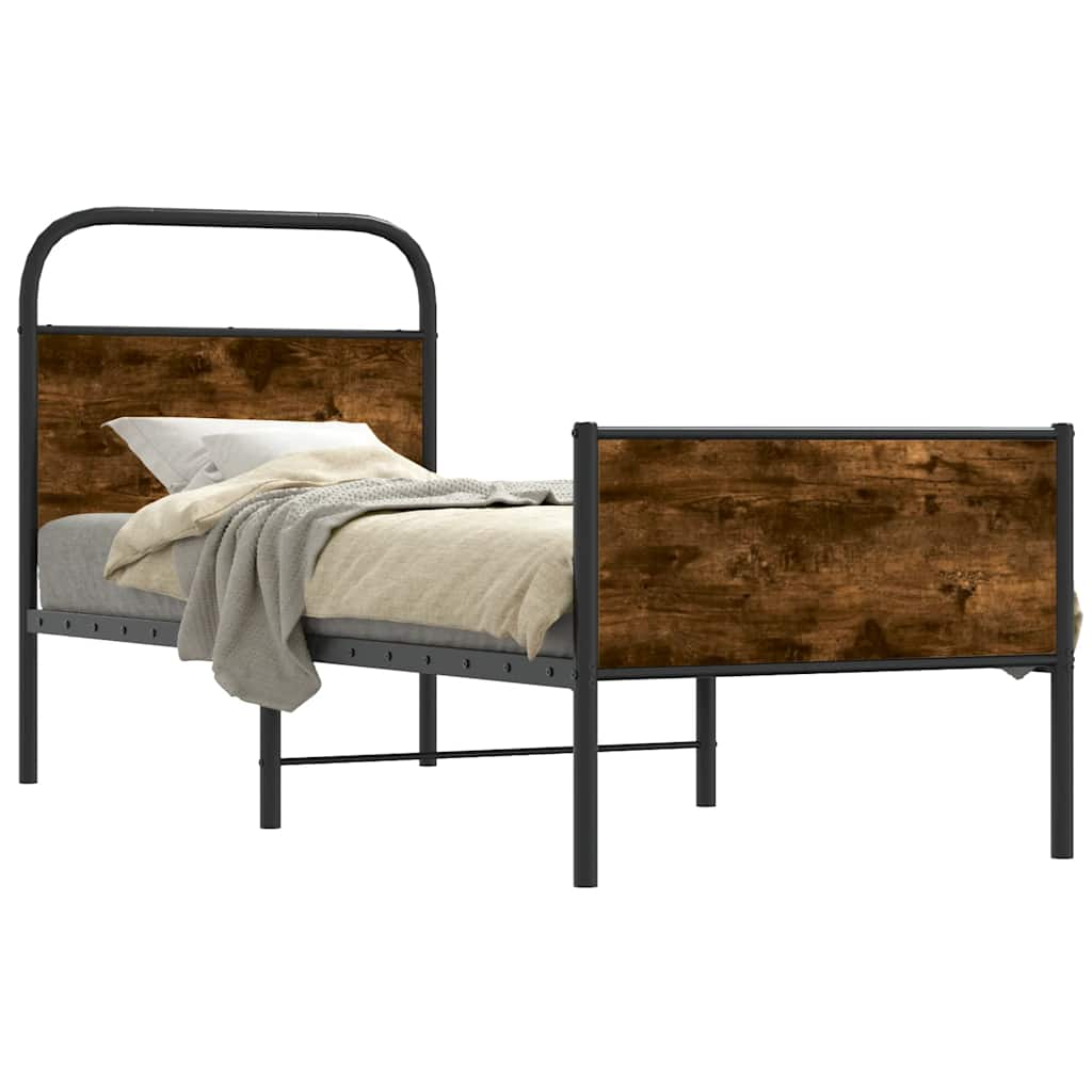 Bed Frame without Mattress 80x200 cm Sonoma Oak Engineered Wood