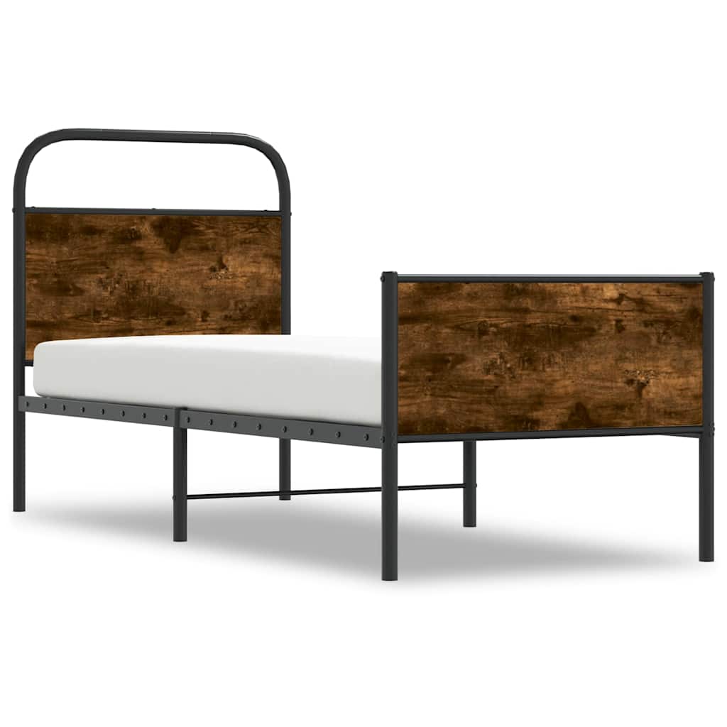 Bed Frame without Mattress 80x200 cm Sonoma Oak Engineered Wood