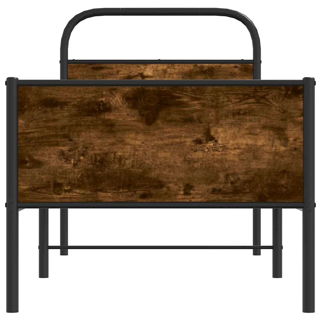 Bed Frame without Mattress 80x200 cm Sonoma Oak Engineered Wood