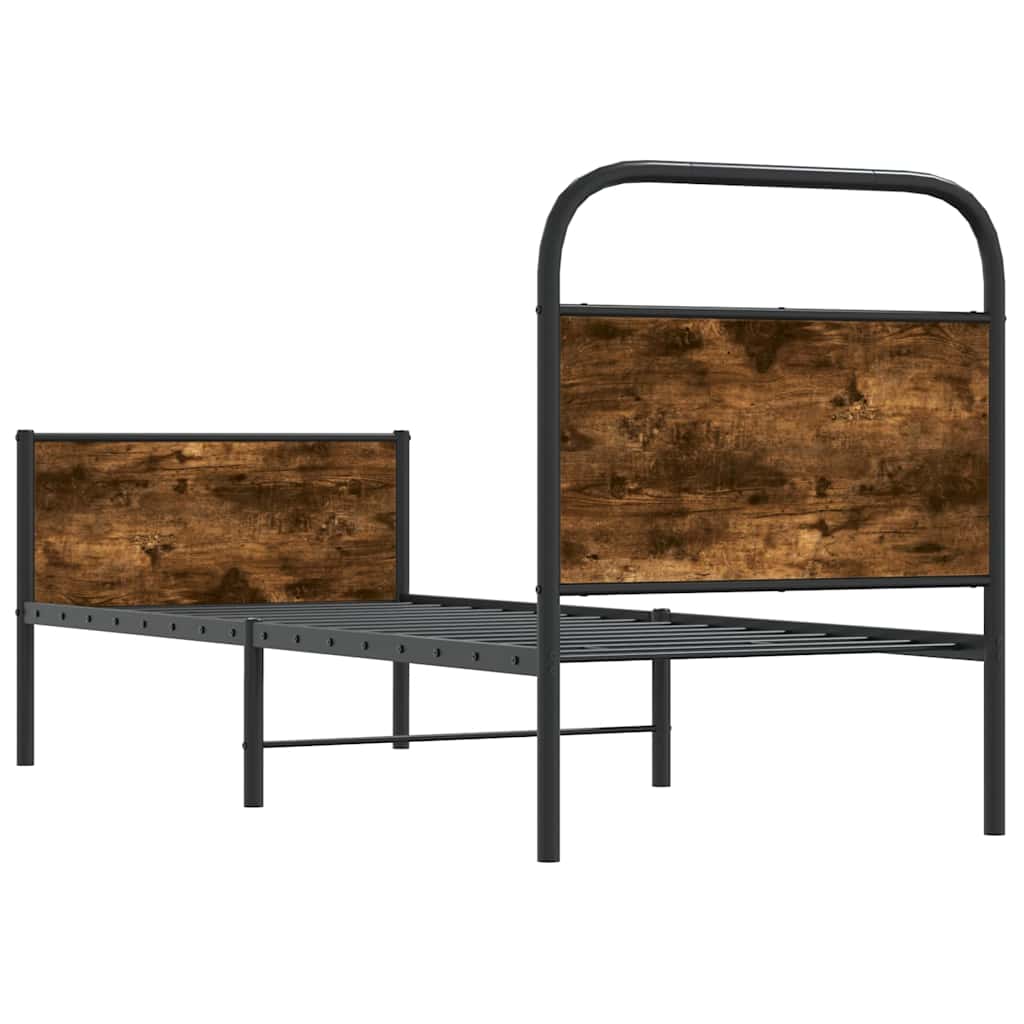 Bed Frame without Mattress 80x200 cm Sonoma Oak Engineered Wood