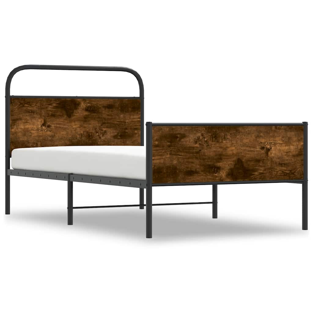 Bed Frame without Mattress 90x190 cm Sonoma Oak Engineered Wood