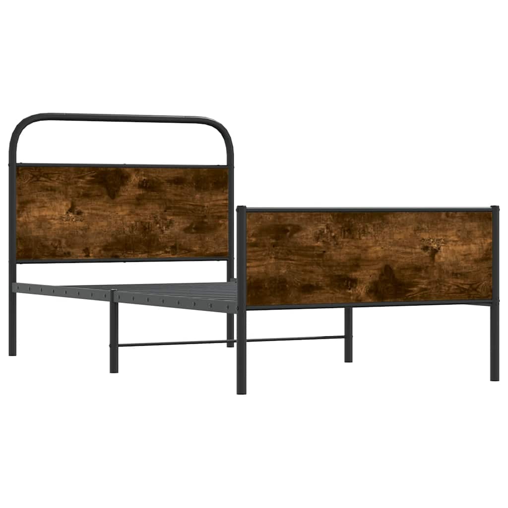 Bed Frame without Mattress 90x190 cm Sonoma Oak Engineered Wood