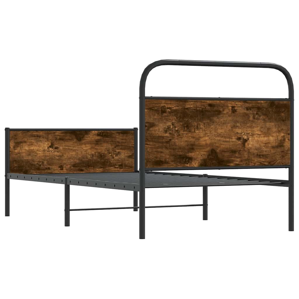 Bed Frame without Mattress 90x190 cm Sonoma Oak Engineered Wood