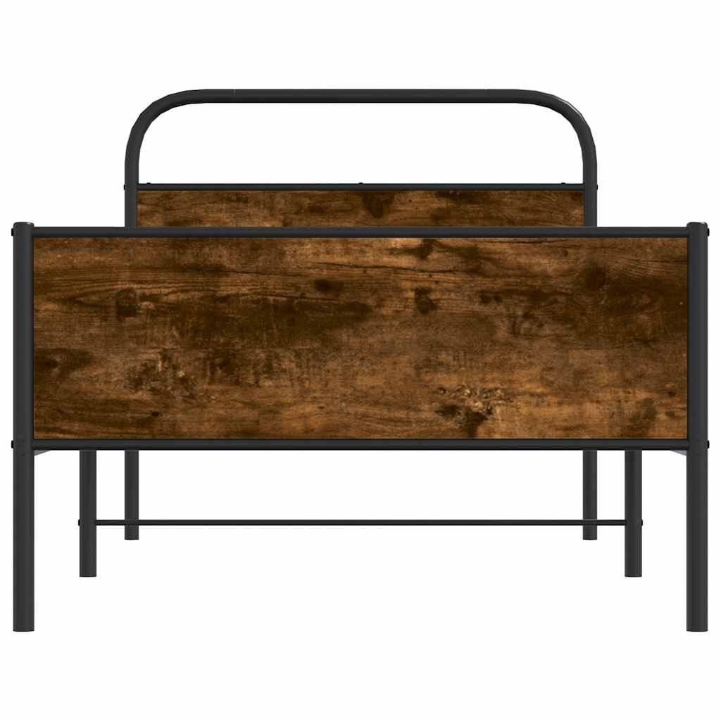 Bed Frame without Mattress 90x200 cm Sonoma Oak Engineered Wood