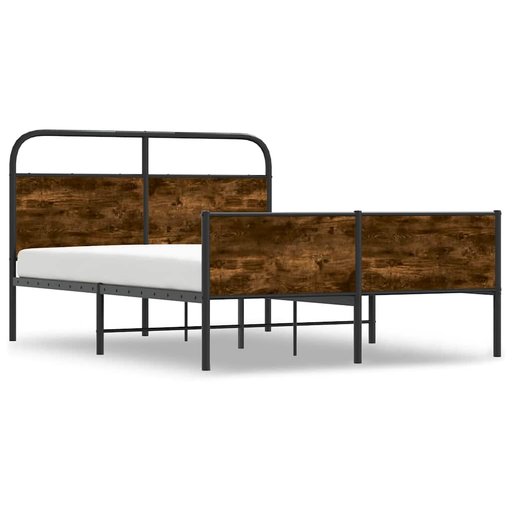 Bed Frame without Mattress 120x200 cm Sonoma Oak Engineered Wood