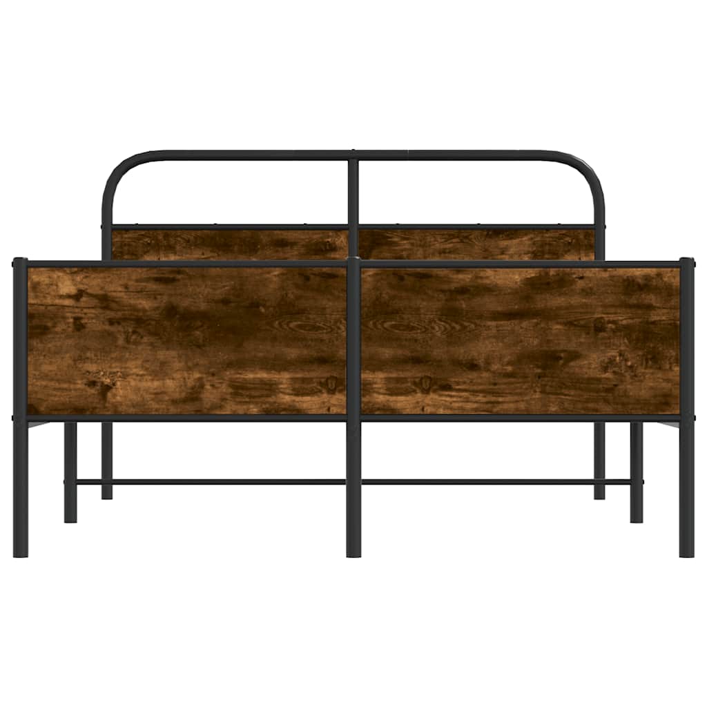 Bed Frame without Mattress 120x200 cm Sonoma Oak Engineered Wood