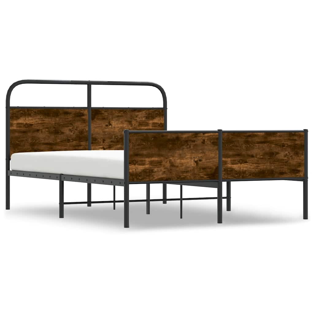 Bed Frame without Mattress 140x200 cm Sonoma Oak Engineered Wood