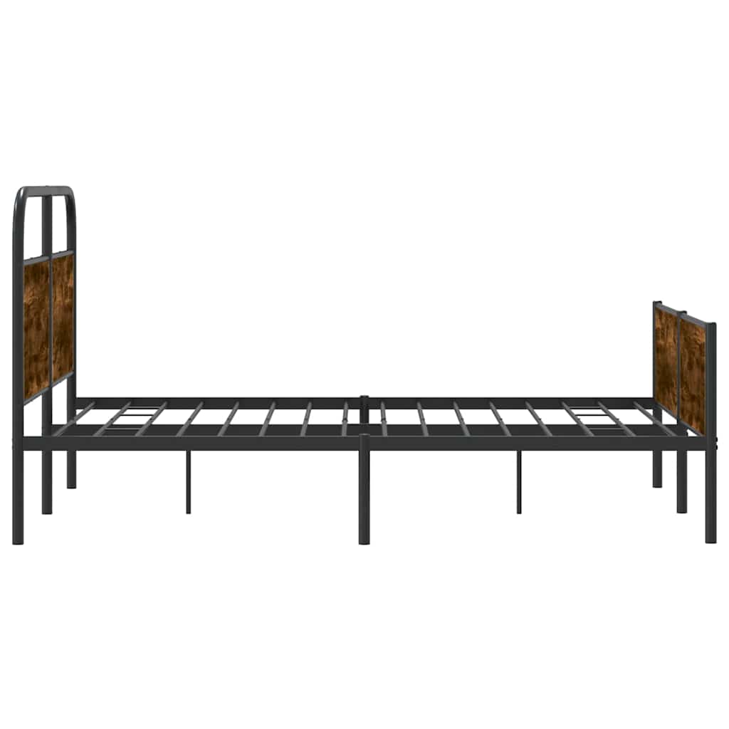 Bed Frame without Mattress 140x200 cm Sonoma Oak Engineered Wood