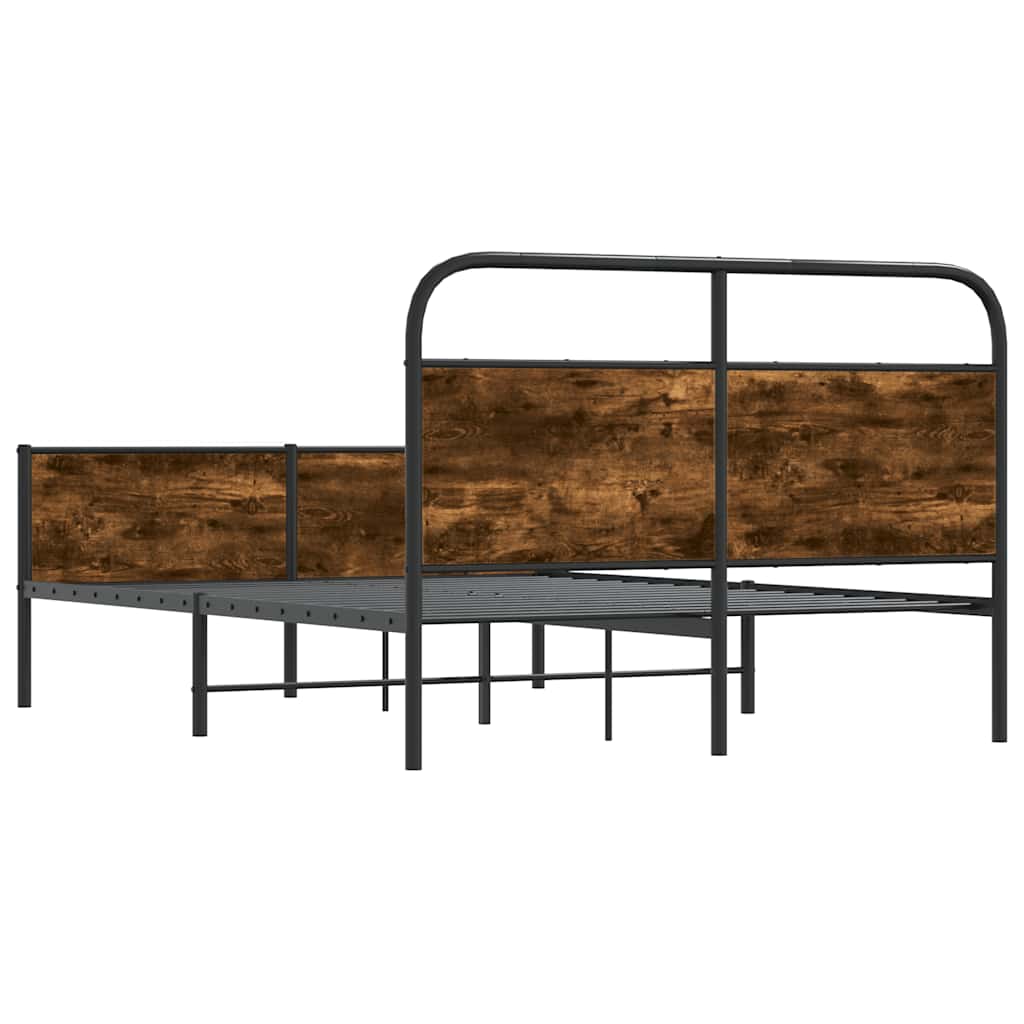 Bed Frame without Mattress 140x200 cm Sonoma Oak Engineered Wood
