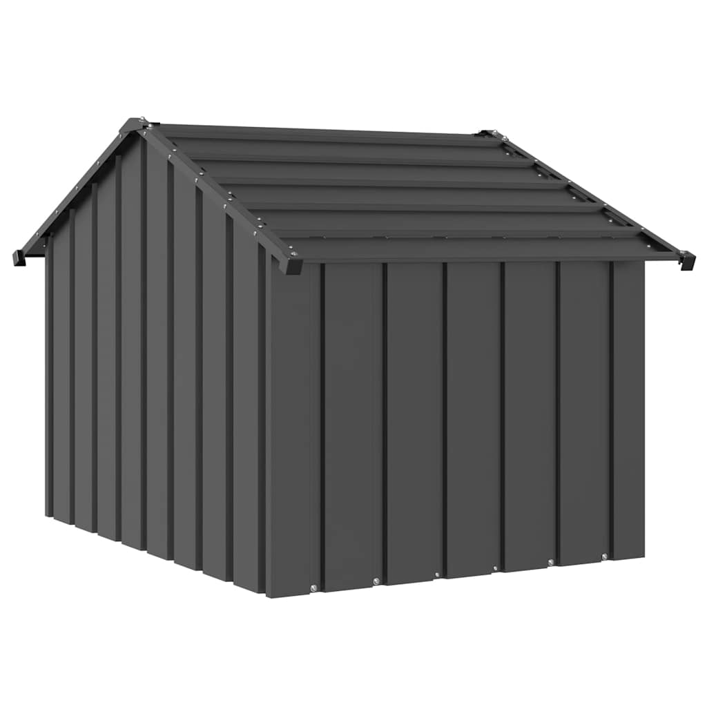 vidaXL Dog House with Roof 83x130x85 cm Galvanised Steel