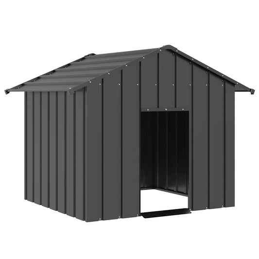 vidaXL Dog House with Roof 131x101x102 cm Galvanised Steel