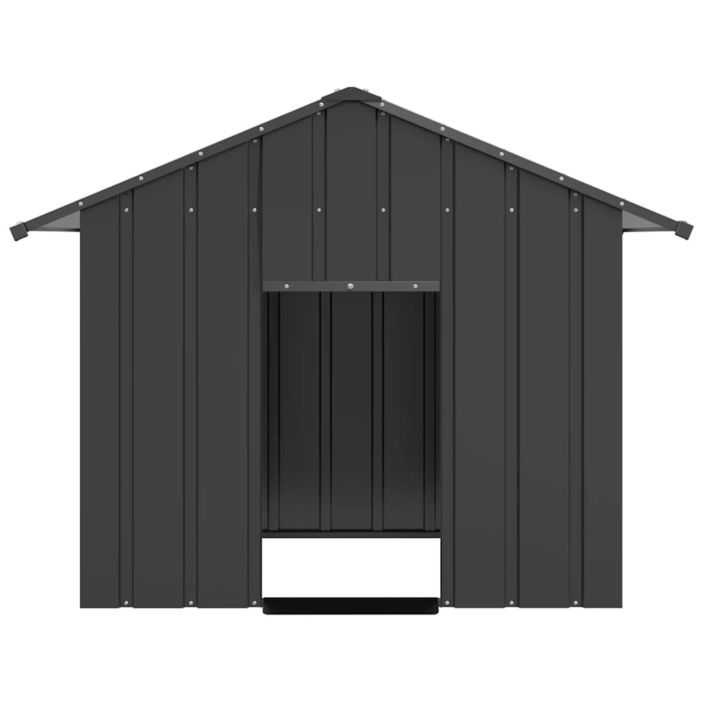 vidaXL Dog House with Roof 131x101x102 cm Galvanised Steel