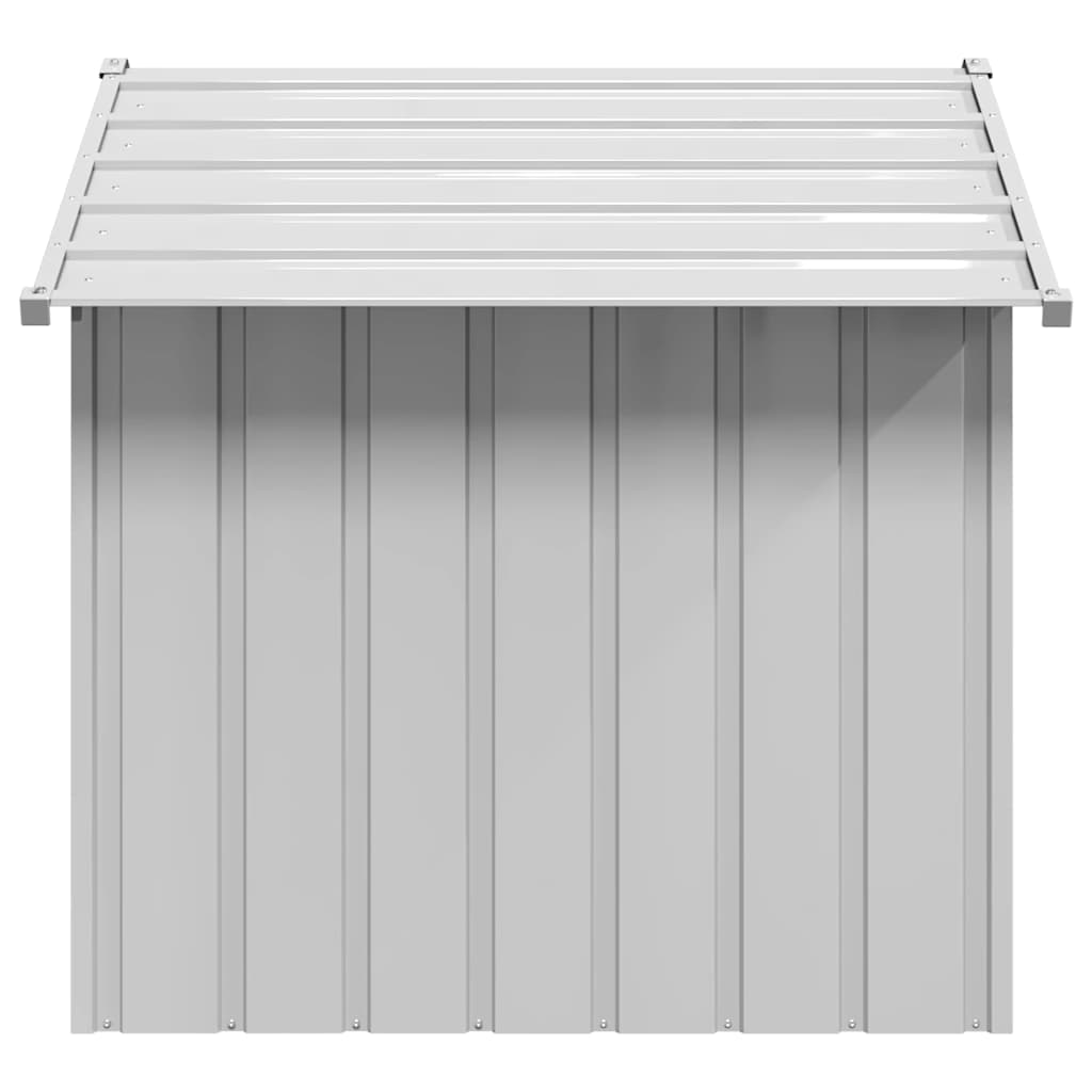 vidaXL Dog House with Roof 131x101x102 cm Galvanised Steel