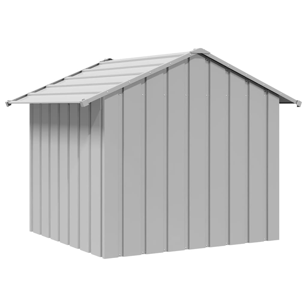 vidaXL Dog House with Roof 131x101x102 cm Galvanised Steel