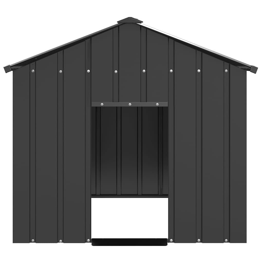 vidaXL Dog House with Roof 113x153x101 cm Galvanised Steel