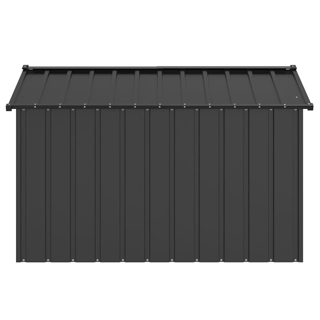 vidaXL Dog House with Roof 113x153x101 cm Galvanised Steel